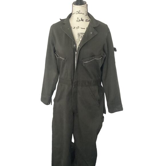 Vintage Dickies Grunge Distressed Work Jumpsuit Mechanic Coveralls Stained Torn - Picture 1 of 16